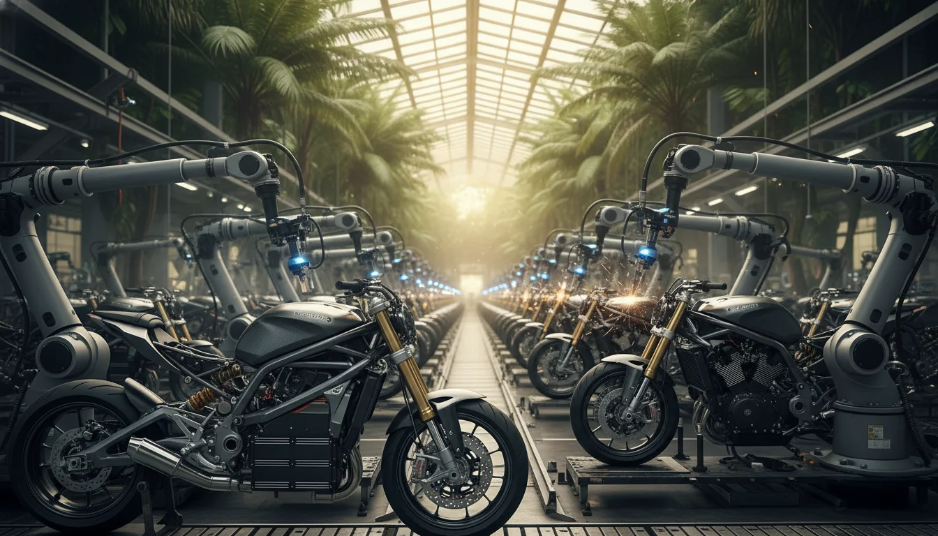 Honda chega a 32 mi de motos com robôs de precisão em Manaus