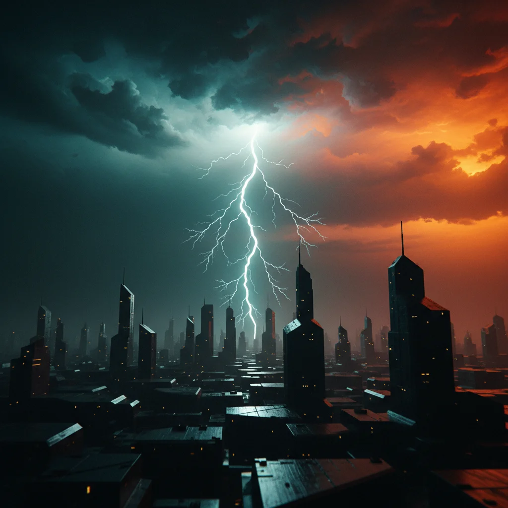 Fotografia profissional em estilo corporativo moderno, com um funcionário brasileiro (homem ou mulher, 30-40 anos) sorrindo e interagindo de forma colaborativa com uma interface de computador que mostra gráficos e dados de ERP, enquanto, ao lado, um smart