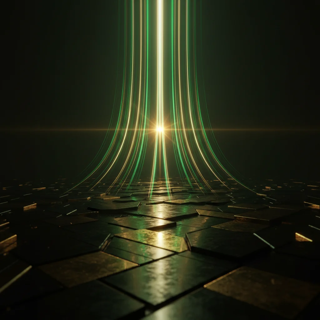 Uma imagem profissional e moderna com um smartphone exibindo uma interface de chat do WhatsApp, com bolhas de diálogo inteligentes e personalizadas. Ao redor do smartphone, elementos visuais abstratos de inteligência artificial, como redes neurais e fluxo