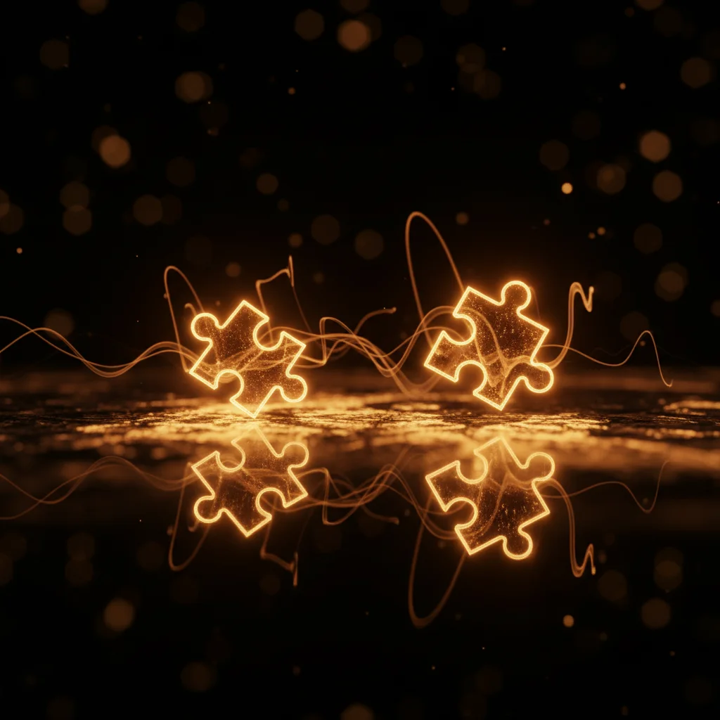 Uma mulher empreendedora brasileira, na faixa dos 30-40 anos, sorrindo e com expressão de confiança, sentada em uma mesa de escritório moderna e bem iluminada. Ela está interagindo com uma tela de computador ou tablet que mostra uma interface de software 