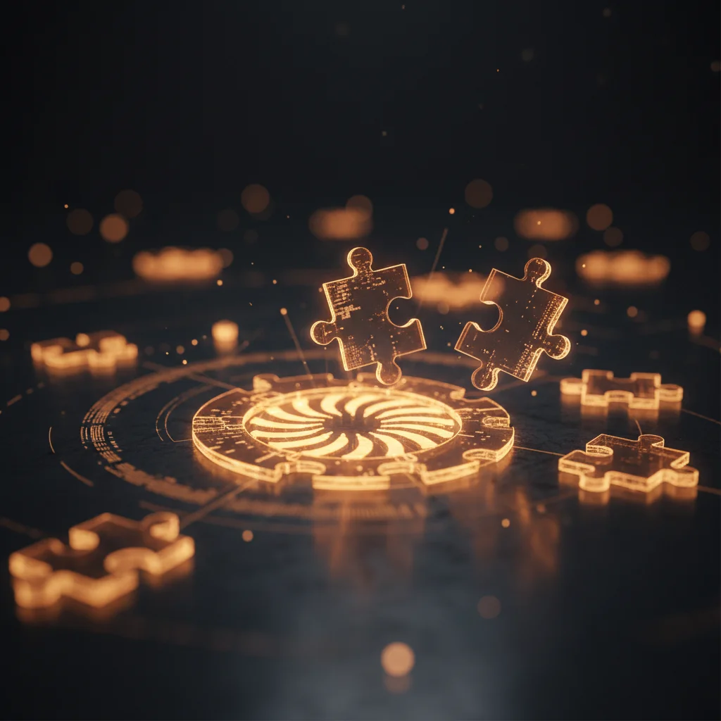 A professional, high-tech, and modern photographic image. A diverse Brazilian sales professional, mid-30s, smiling confidently, is looking at a tablet or laptop. The screen displays a WhatsApp chat interface with an AI assistant's responses, showing a smo